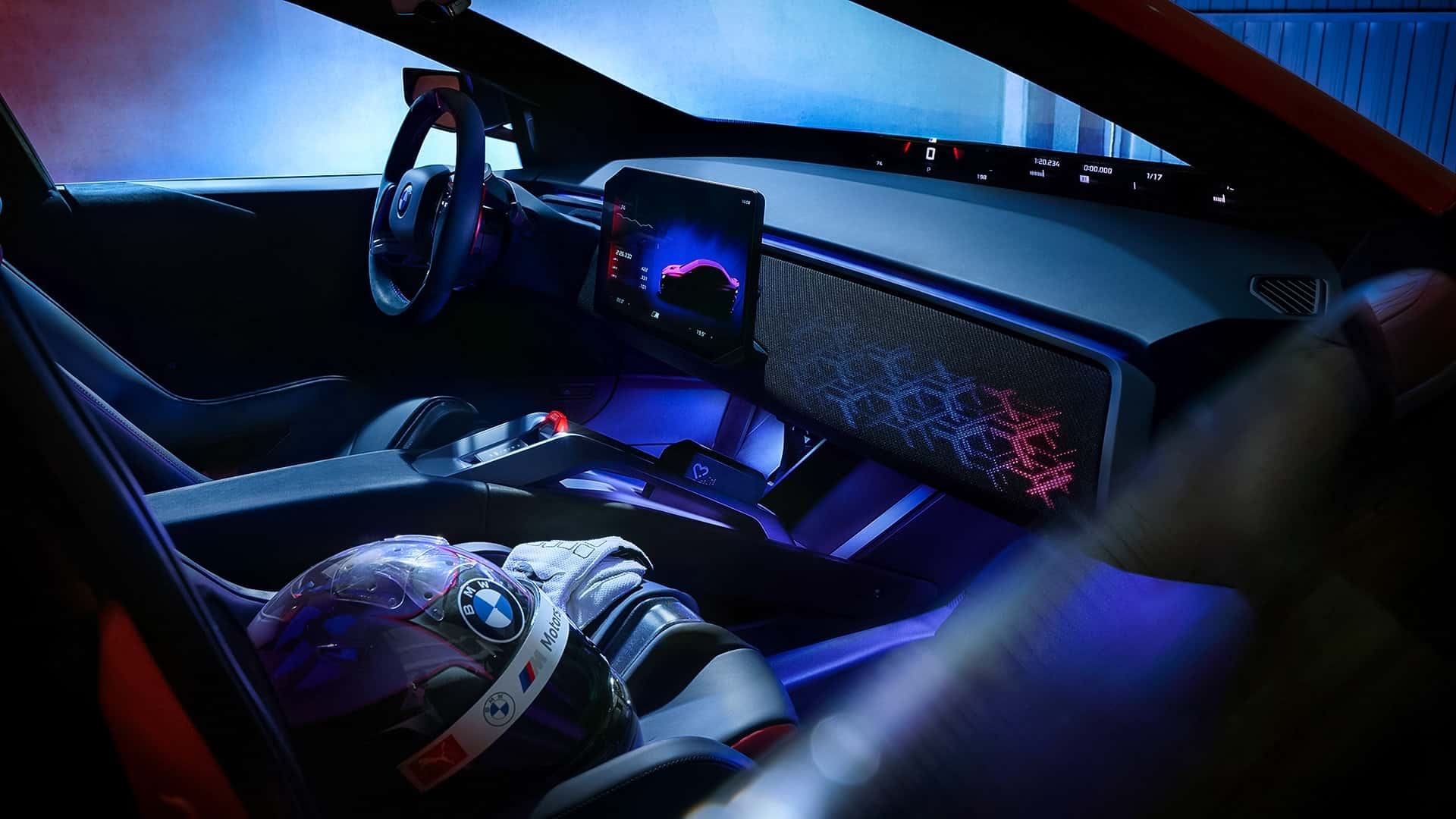 جزئیات قرمز کابین کانسپت BMW Neue Klasse M