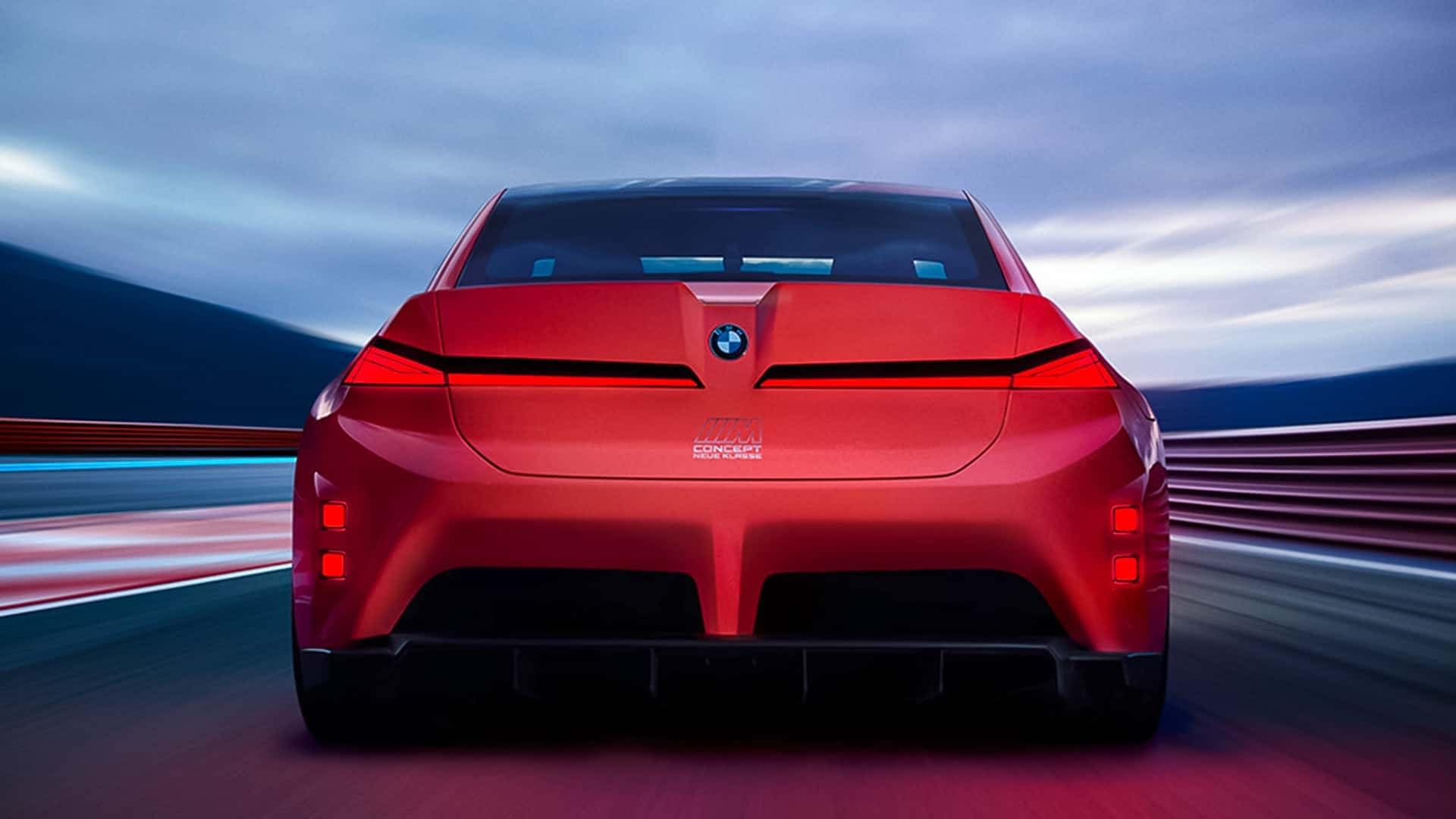 نمای عقب کانسپت BMW Neue Klasse M